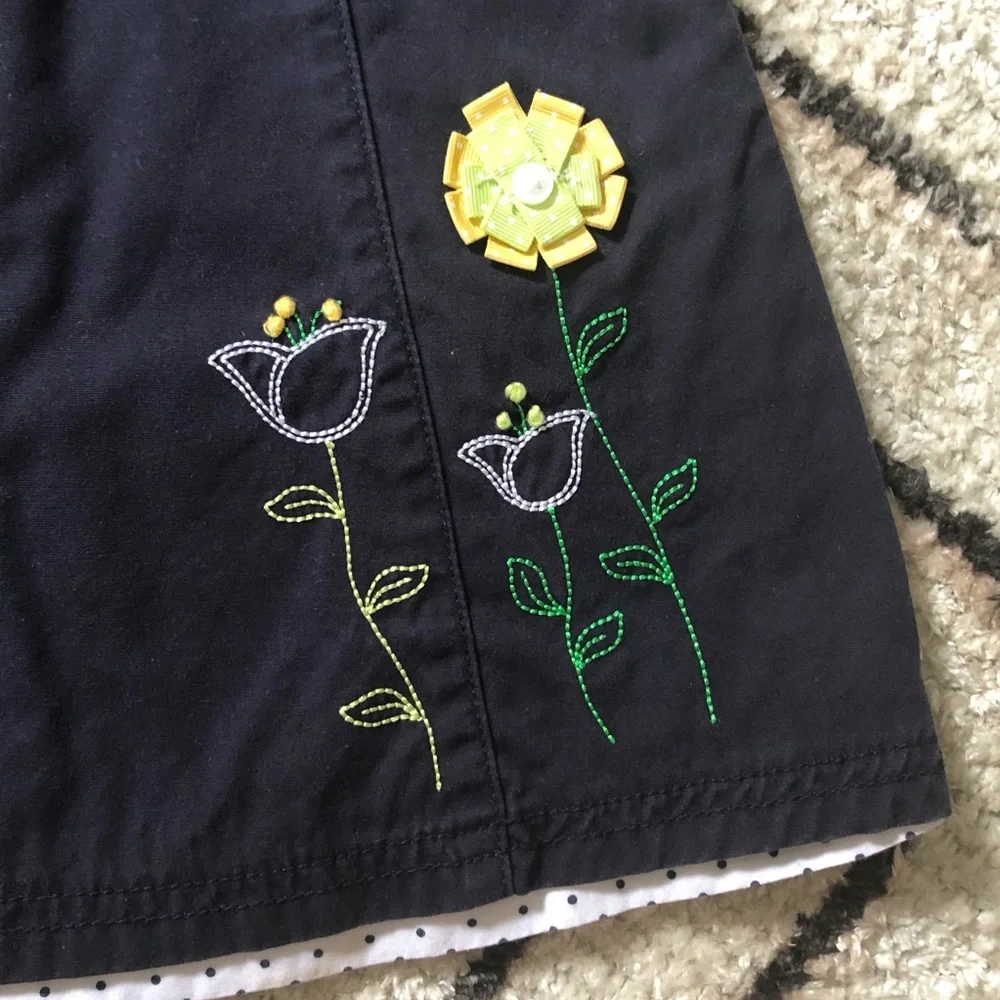 Vintage Gymboree Navy flower dress